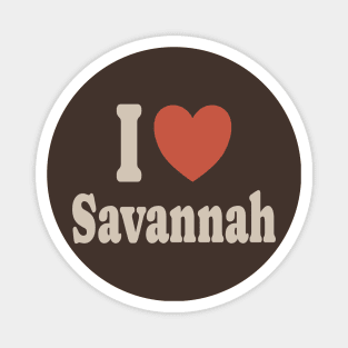 I Love Savannah - Retro Color .DNS Magnet